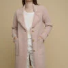 RINO & PELLE Coat Long Single Breasted Rose Dust 2 RINO & PELLE Coat Long Single Breasted Rose Dust -Trendiges Bekleidungsgeschäft rinoandpelle coat long single breasted rose dust