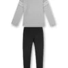 Sanetta Pyjama In Grau/ Schwarz 1 Sanetta Pyjama In Grau/ Schwarz -Trendiges Bekleidungsgeschäft sanetta pyjama in grau schwarz