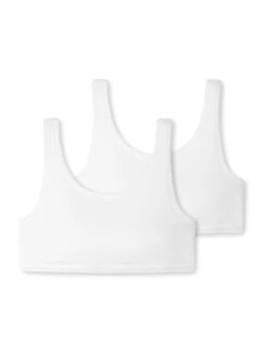 Schiesser Bustiers 2er-Pack Basic Kids In Weiß