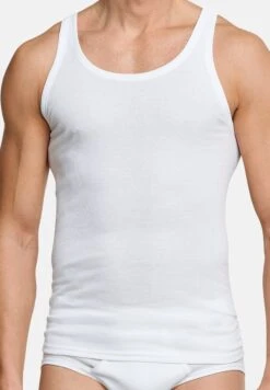 Schiesser Unterhemd / Tanktop Cotton Essentials Doppelripp In Weiß 8 Schiesser Unterhemd / Tanktop Cotton Essentials Doppelripp In Weiß -Trendiges Bekleidungsgeschäft schiesser unterhemd tanktop cotton essentials doppelripp in weiss 2
