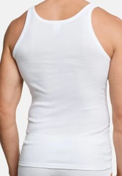 Schiesser Unterhemd / Tanktop Cotton Essentials Doppelripp In Weiß 9 Schiesser Unterhemd / Tanktop Cotton Essentials Doppelripp In Weiß -Trendiges Bekleidungsgeschäft schiesser unterhemd tanktop cotton essentials doppelripp in weiss 3