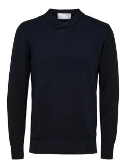 Selected Homme Pullover "Hans" In Dunkelblau