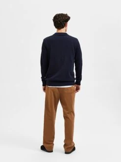 Selected Homme Pullover "Hans" In Dunkelblau -Trendiges Bekleidungsgeschäft selected homme pullover hans in dunkelblau 3