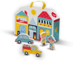 SES Einkaufstraßen Spielkoffer Und Spielmatte -Trendiges Bekleidungsgeschäft ses einkaufstrassen spielkoffer und spielmatte 1