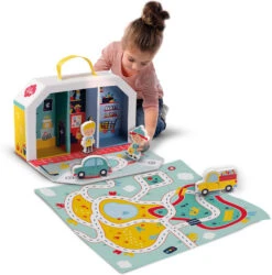 SES Einkaufstraßen Spielkoffer Und Spielmatte -Trendiges Bekleidungsgeschäft ses einkaufstrassen spielkoffer und spielmatte 2