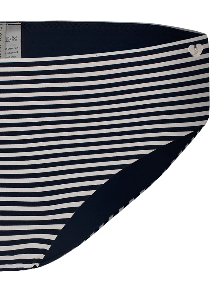 Bikini-Hose In Dunkelblau/ Weiß 5 Bikini-Hose In Dunkelblau/ Weiß – Bild 3
