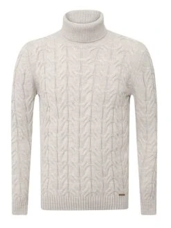 Rollkragenpullover "Ripon" In Creme