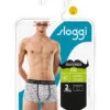 Sloggi 2er-Set: Boxershorts In Schwarz/ Weiß -Trendiges Bekleidungsgeschäft sloggi 2er set boxershorts in schwarz weiss