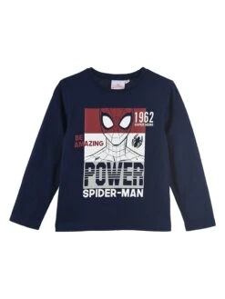 Longsleeve "Spiderman" In Dunkelblau
