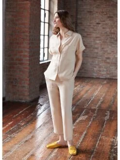 Stefanel Hose In Beige -Trendiges Bekleidungsgeschäft stefanel hose in beige 3