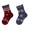 Sterntaler 2er-Set: Socken In Rot/ Grau