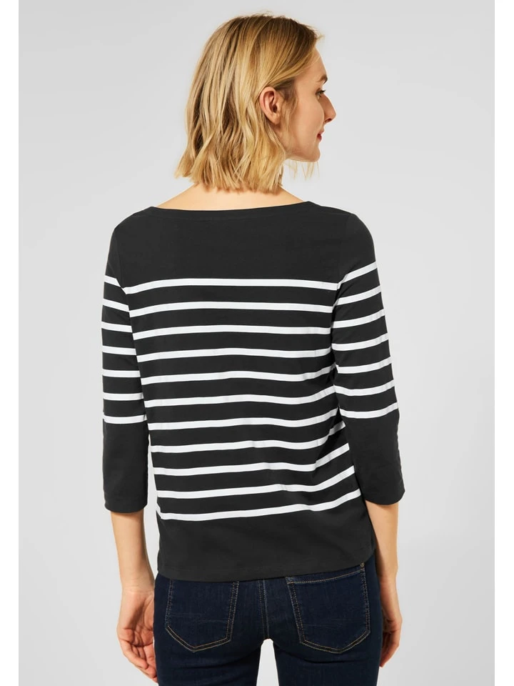 STREET ONE Longsleeve In Schwarz/ Weiß 4 STREET ONE Longsleeve In Schwarz/ Weiß – Bild 2