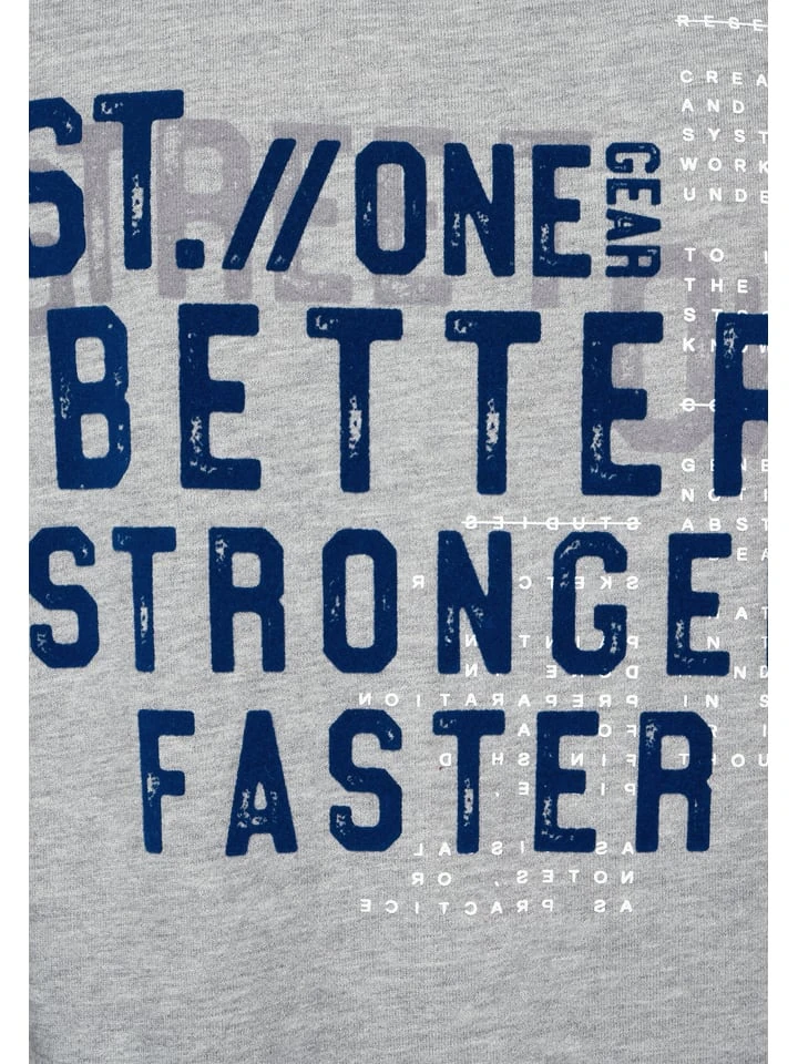 STREET ONE Sweatjacke In Grau/ Dunkelblau 8 STREET ONE Sweatjacke In Grau/ Dunkelblau – Bild 6