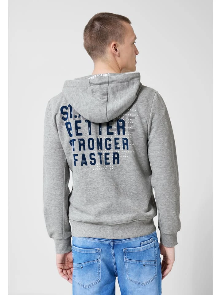 STREET ONE Sweatjacke In Grau/ Dunkelblau 3 STREET ONE Sweatjacke In Grau/ Dunkelblau