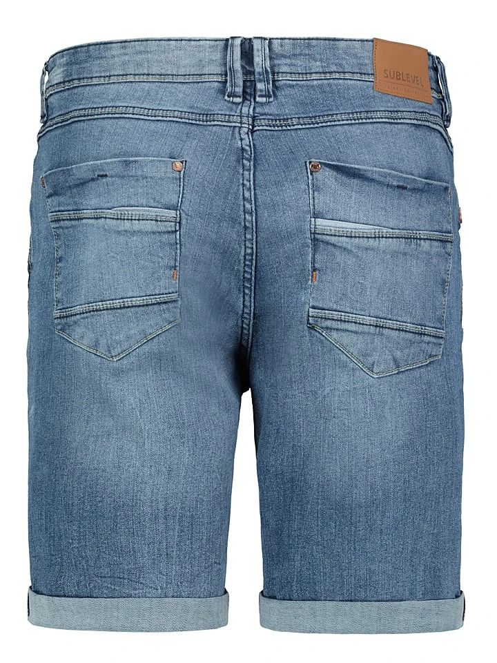 SUBLEVEL Jeans-Bermudas In Blau 6 SUBLEVEL Jeans-Bermudas In Blau – Bild 4