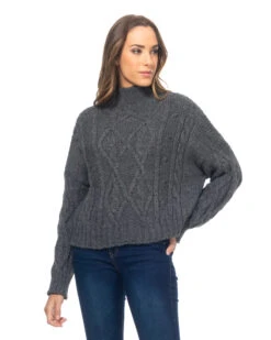 Strickpullover In Dunkelgrau