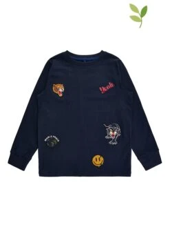 Longsleeve "Dave" In Dunkelblau