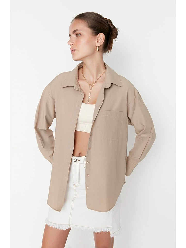 Trendyol Hemd In Beige 3 Trendyol Hemd In Beige