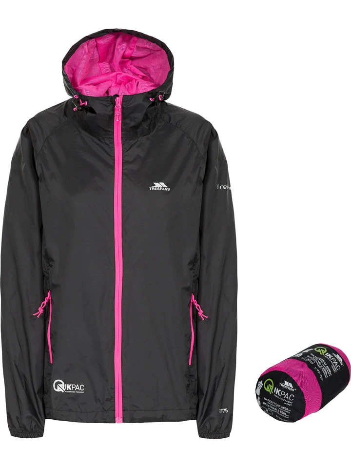 TRESPASS Funktionsjacke "Qikpac" In Schwarz 7 TRESPASS Funktionsjacke "Qikpac" In Schwarz – Bild 5