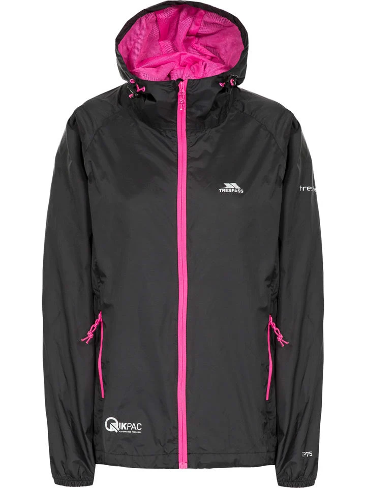 TRESPASS Funktionsjacke "Qikpac" In Schwarz 3 TRESPASS Funktionsjacke "Qikpac" In Schwarz