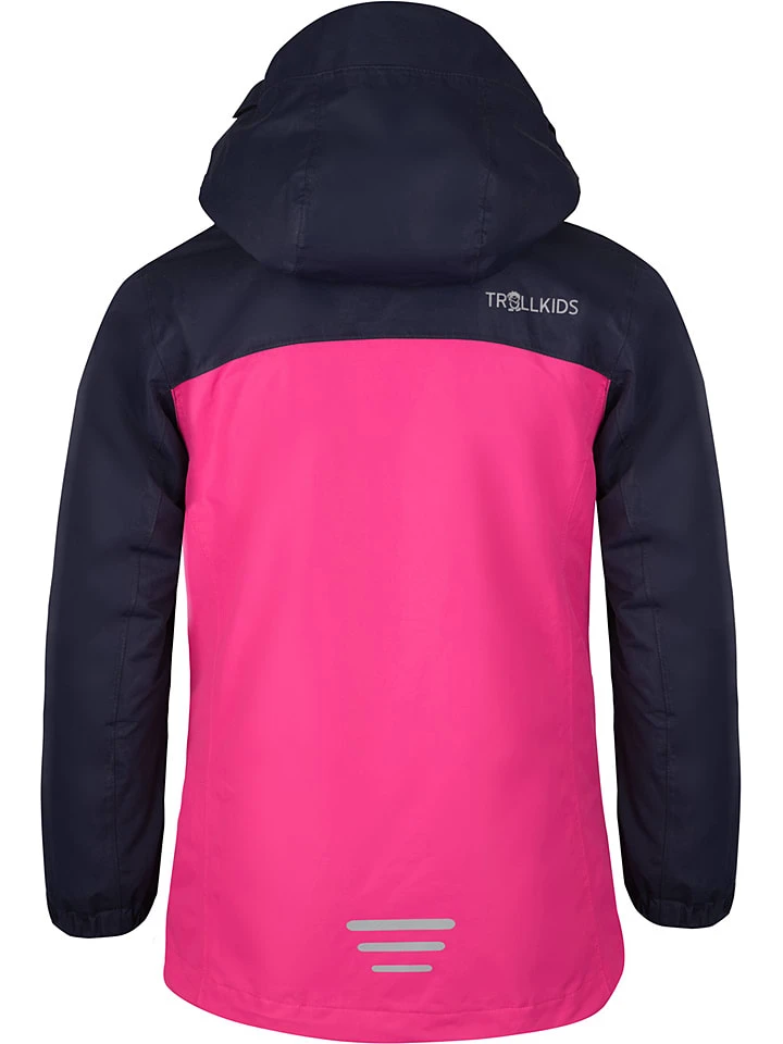 TROLLKIDS 3in1-Funktionsjacke "Bryggen" In Dunkelblau/ Pink 4 TROLLKIDS 3in1-Funktionsjacke "Bryggen" In Dunkelblau/ Pink – Bild 2