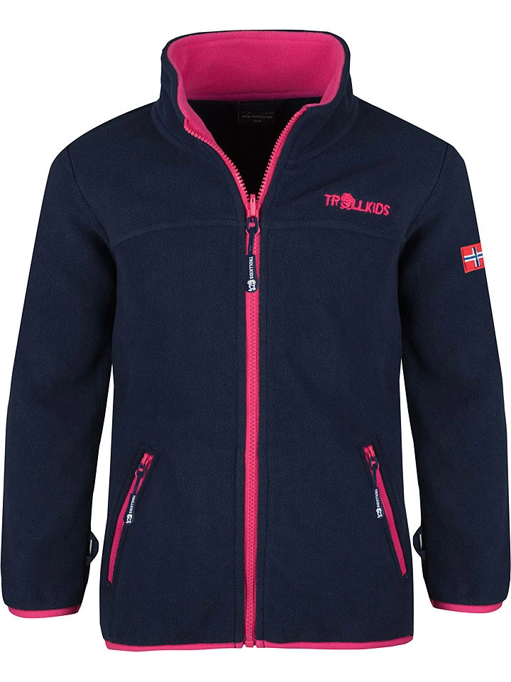 TROLLKIDS 3in1-Funktionsjacke "Bryggen" In Dunkelblau/ Pink 6 TROLLKIDS 3in1-Funktionsjacke "Bryggen" In Dunkelblau/ Pink – Bild 4