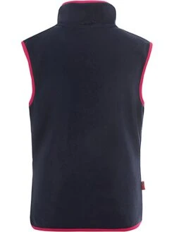 TROLLKIDS Fleeceweste "Arendal" In Dunkelblau/ Fuchsia -Trendiges Bekleidungsgeschäft trollkids fleeceweste arendal in dunkelblau fuchsia 1