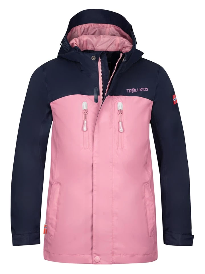 TROLLKIDS Funktionsjacke "Nusfjord" In Rosa/ Dunkelblau 3 TROLLKIDS Funktionsjacke "Nusfjord" In Rosa/ Dunkelblau