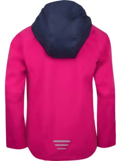 TROLLKIDS Regenjacke "Haugesund" In Dunkelblau/ Pink -Trendiges Bekleidungsgeschäft trollkids regenjacke haugesund in dunkelblau pink 1