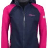TROLLKIDS Regenjacke "Haugesund" In Dunkelblau/ Pink -Trendiges Bekleidungsgeschäft trollkids regenjacke haugesund in dunkelblau pink