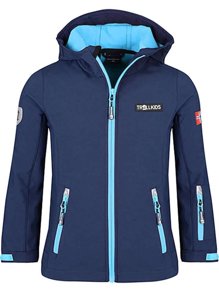 TROLLKIDS Softshelljacke "Oslofjord" In Dunkelblau/ Hellblau 3 TROLLKIDS Softshelljacke "Oslofjord" In Dunkelblau/ Hellblau