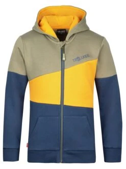 TROLLKIDS Sweatjacke "Alesund" In Dunkelblau/ Gelb/ Grün
