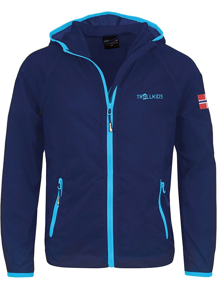 TROLLKIDS Windbreaker "Fjell" In Dunkelblau/ Türkis 3 TROLLKIDS Windbreaker "Fjell" In Dunkelblau/ Türkis