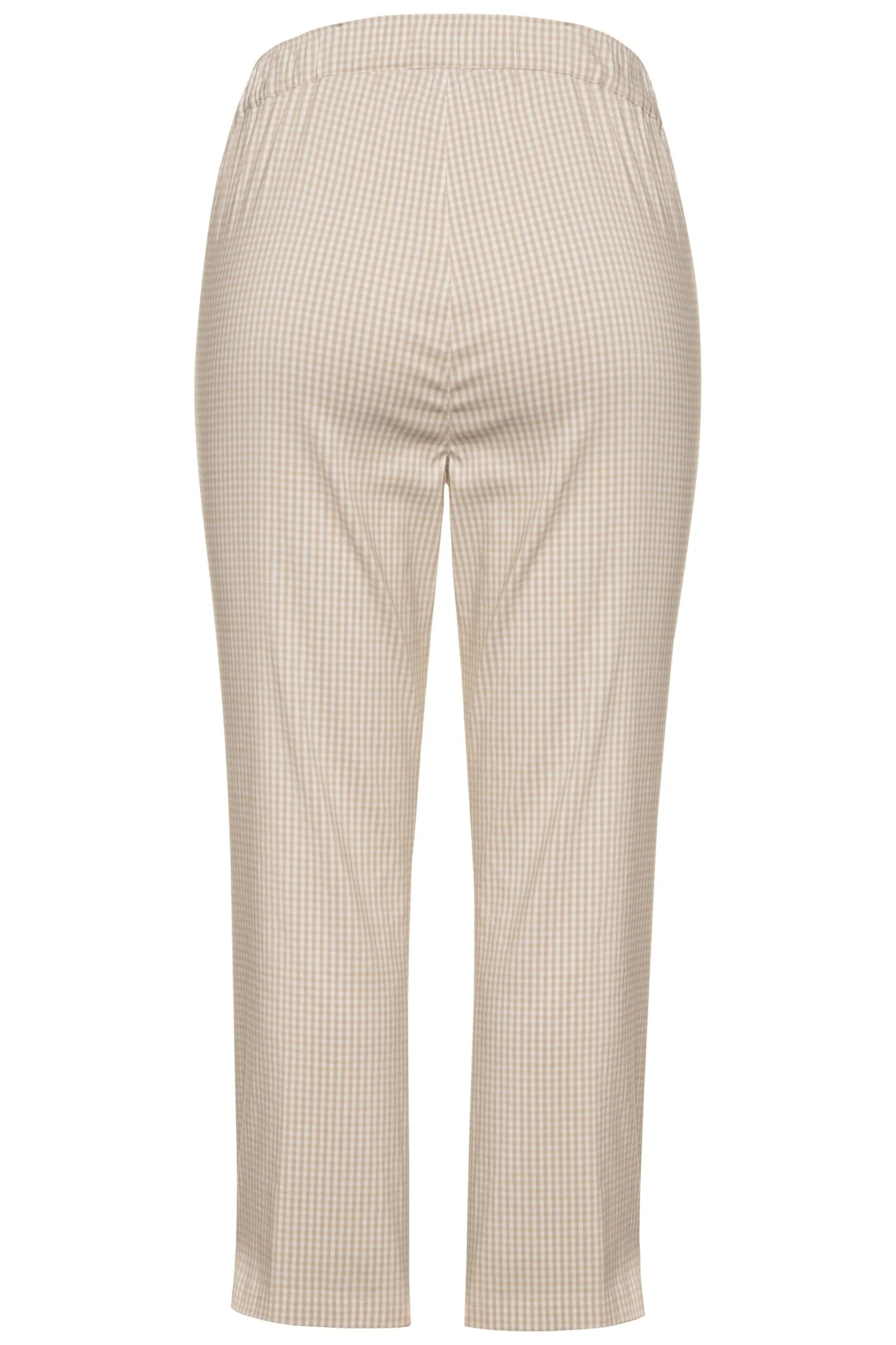 Ulla Popken Bengalinhose 7/8 Sienna Mit Vichykaro In Beige 7 Ulla Popken Bengalinhose 7/8 Sienna Mit Vichykaro In Beige – Bild 5