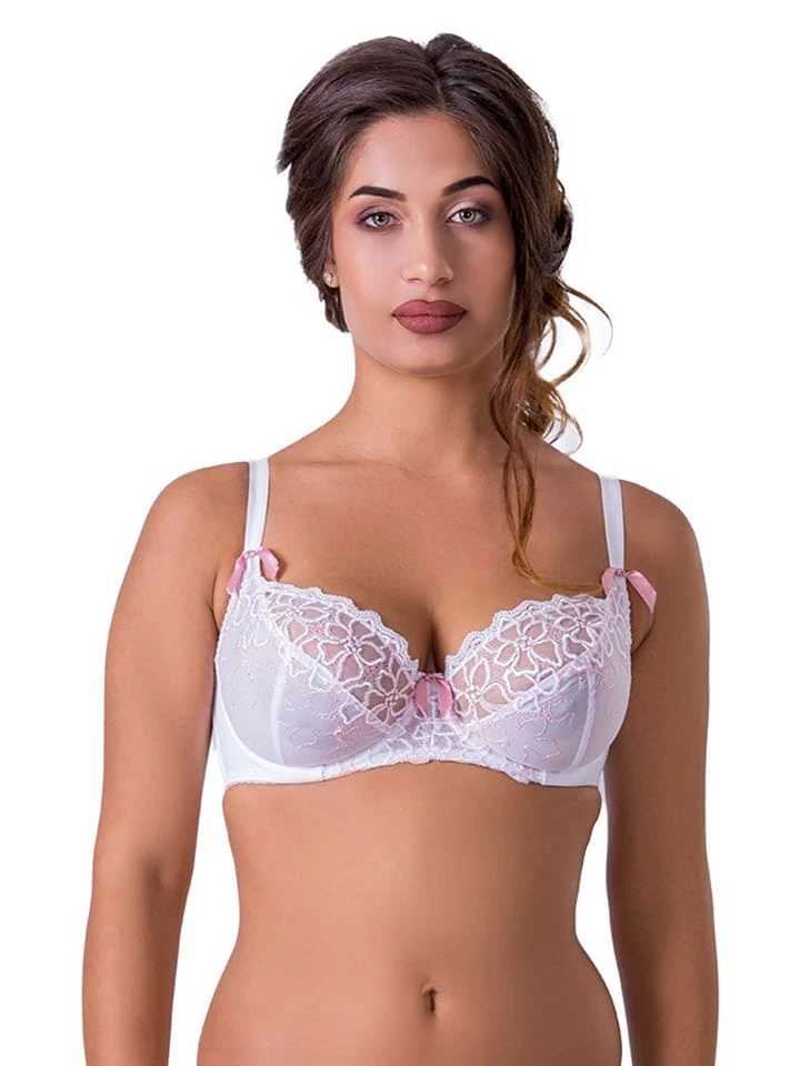 Bügel-BH In Weiß/ Rosa 3 Bügel-BH In Weiß/ Rosa