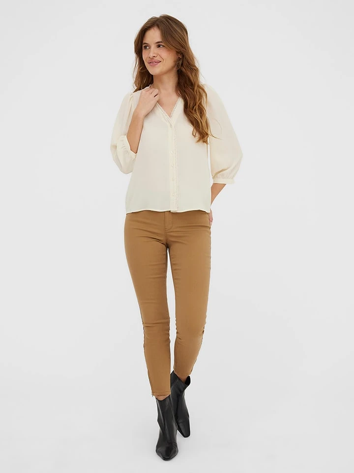 Vero Moda Bluse "Maple" In Creme 4 Vero Moda Bluse "Maple" In Creme – Bild 2