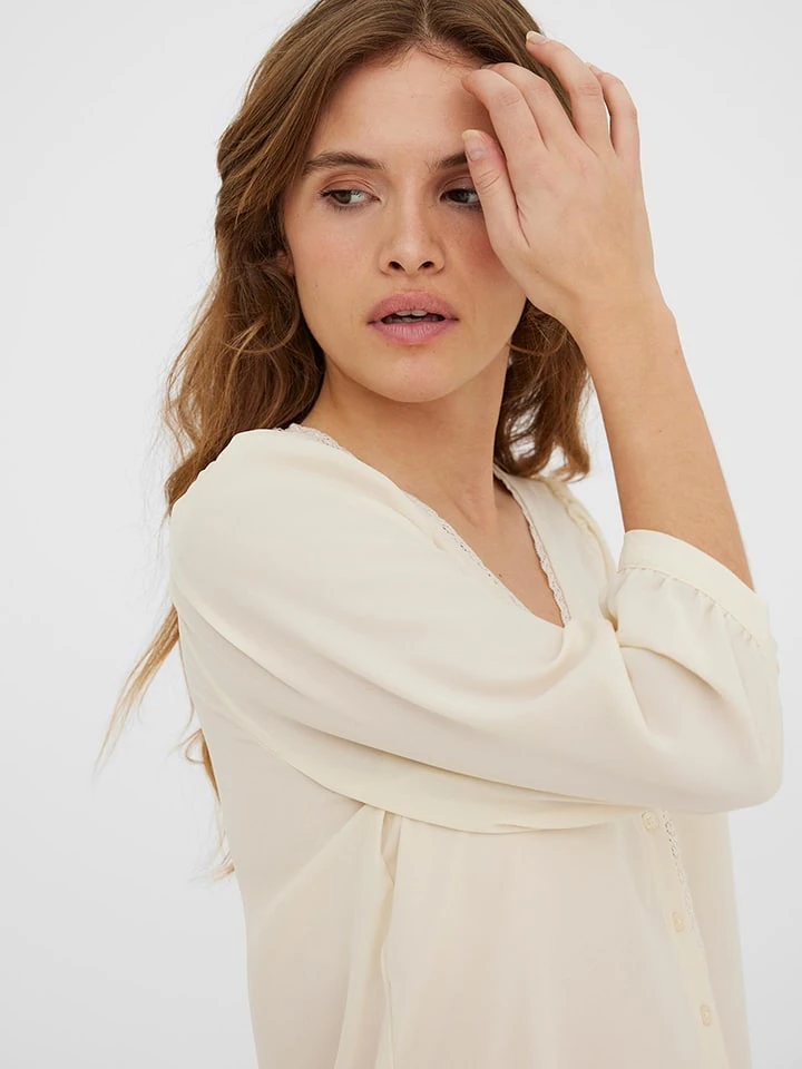 Vero Moda Bluse "Maple" In Creme 7 Vero Moda Bluse "Maple" In Creme – Bild 5