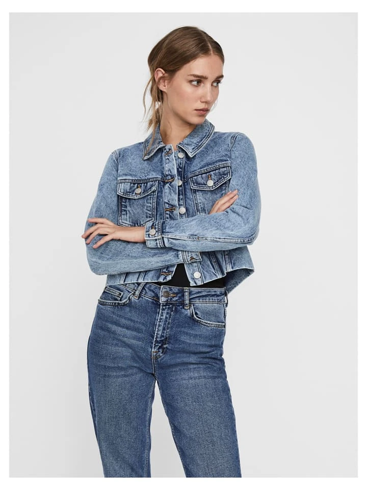 Vero Moda Jeansjacke "Mikky" In Hellblau 5 Vero Moda Jeansjacke "Mikky" In Hellblau – Bild 3