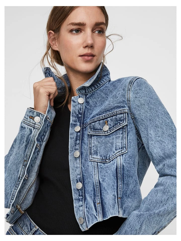 Vero Moda Jeansjacke "Mikky" In Hellblau 6 Vero Moda Jeansjacke "Mikky" In Hellblau – Bild 4