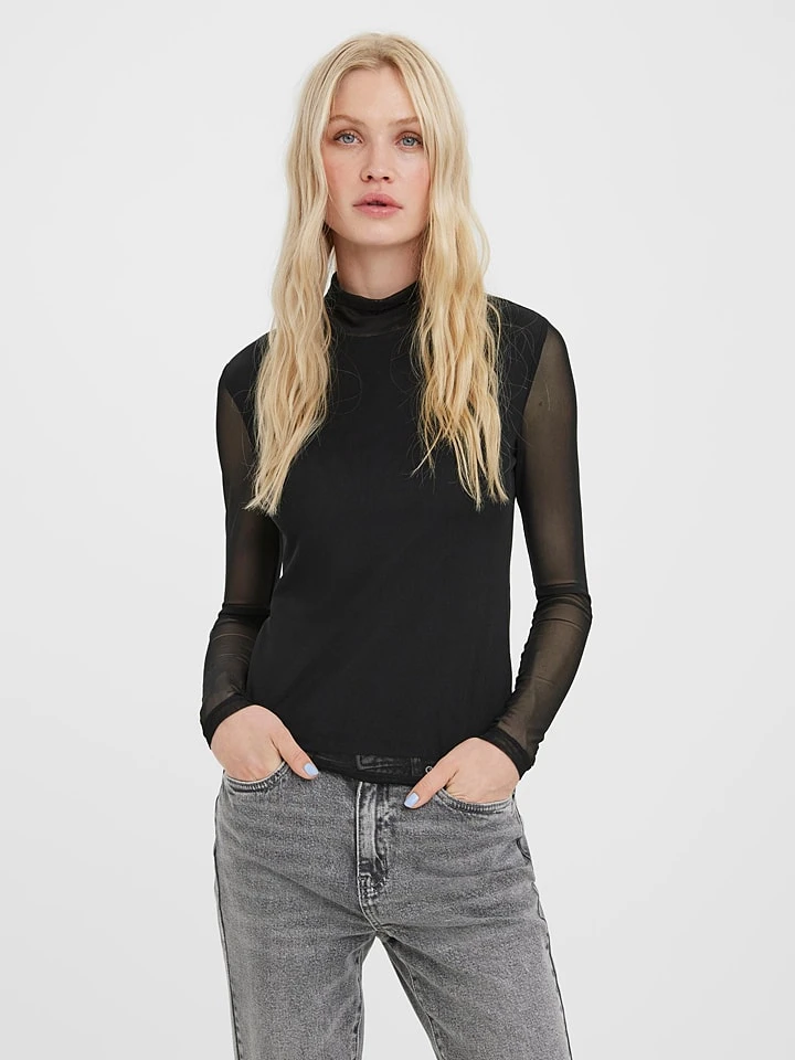 Vero Moda Longsleeve In Schwarz 4 Vero Moda Longsleeve In Schwarz – Bild 2
