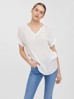Vero Moda Shirt "Agathe" In Weiß