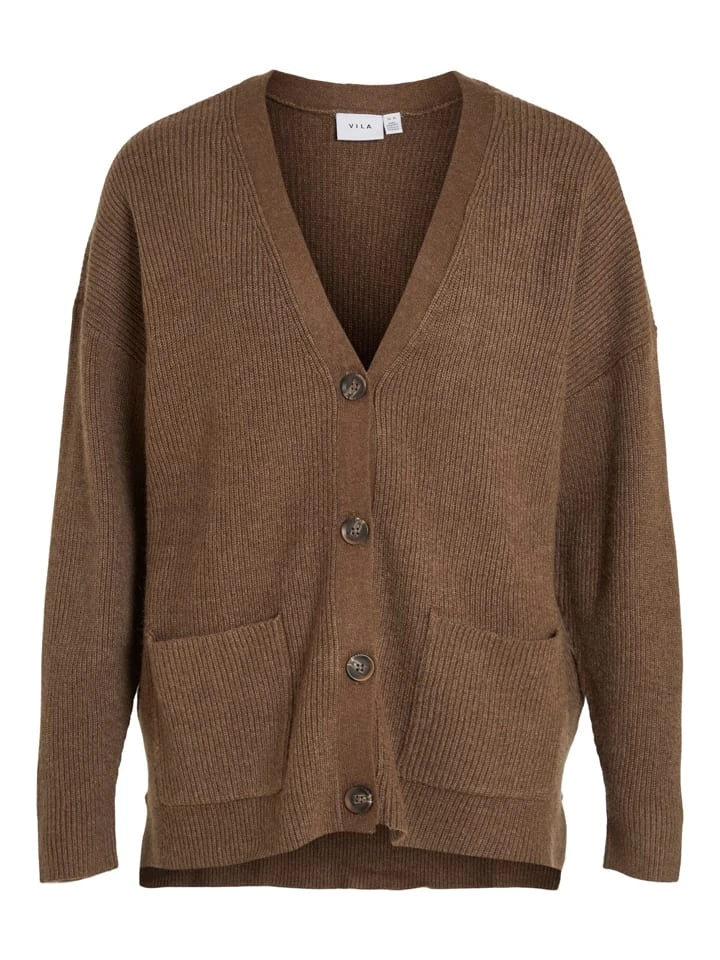Vila Cardigan "Ril" In Braun 7 Vila Cardigan "Ril" In Braun – Bild 5