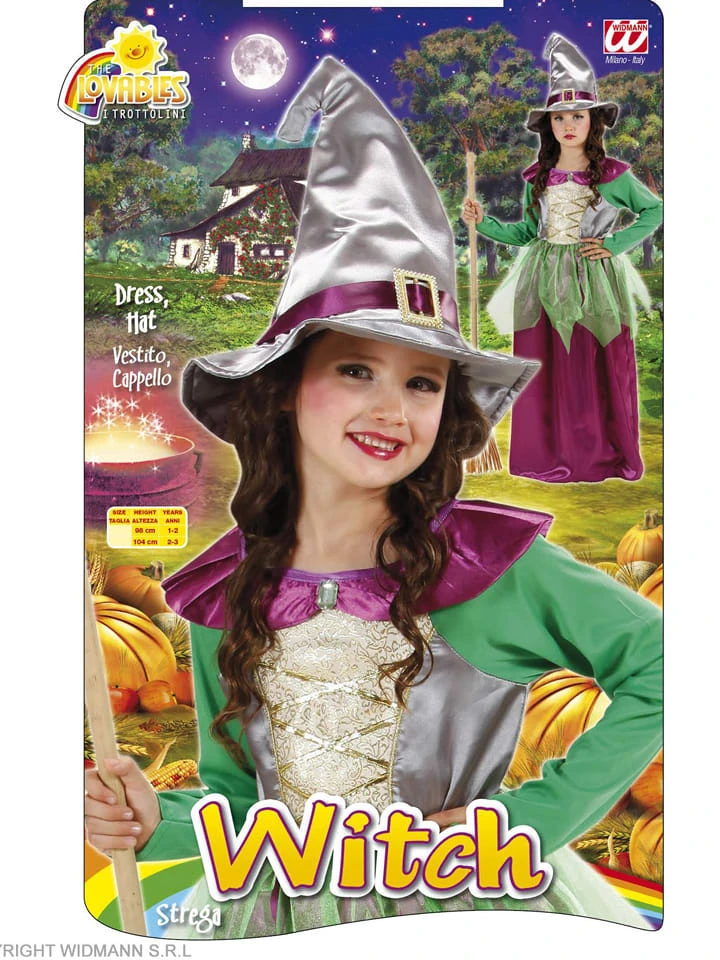 WIDMANN 2tlg. Kostüm "HEXE" In Lila/ Grün 5 WIDMANN 2tlg. Kostüm "HEXE" In Lila/ Grün – Bild 3