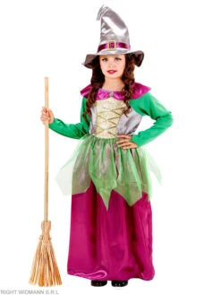WIDMANN 2tlg. Kostüm "HEXE" In Lila/ Grün