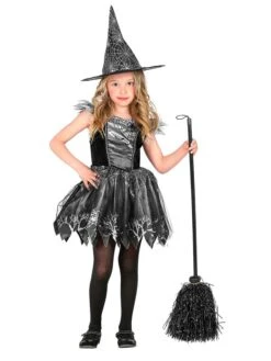 WIDMANN 2tlg. Kostüm "HEXE" In Schwarz