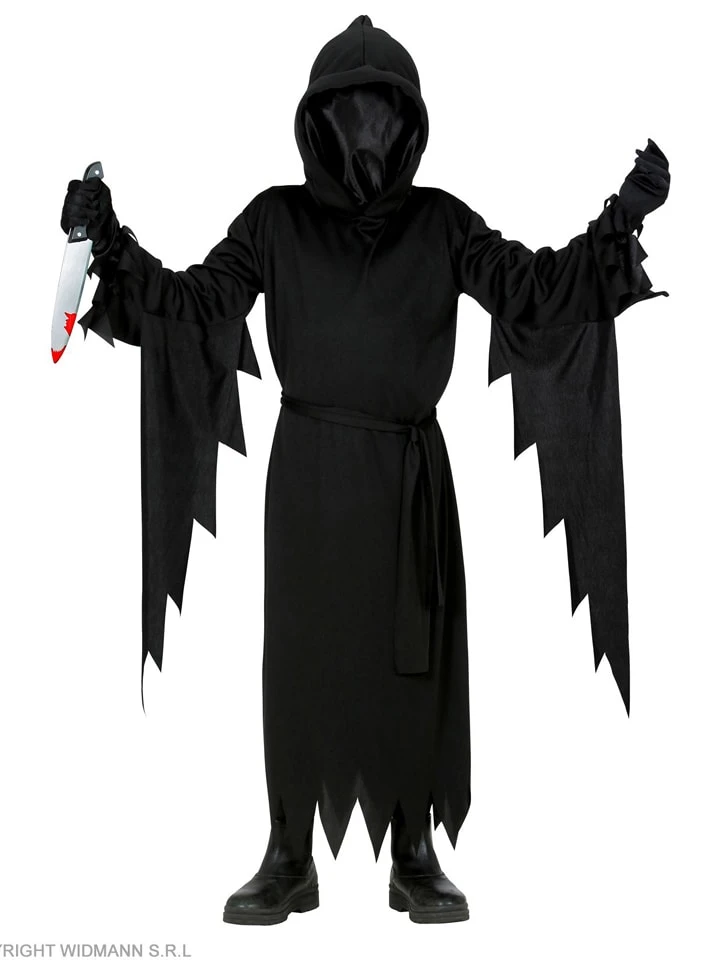 WIDMANN 2tlg. Kostüm "SENSEMANN" In Schwarz 3 WIDMANN 2tlg. Kostüm "SENSEMANN" In Schwarz