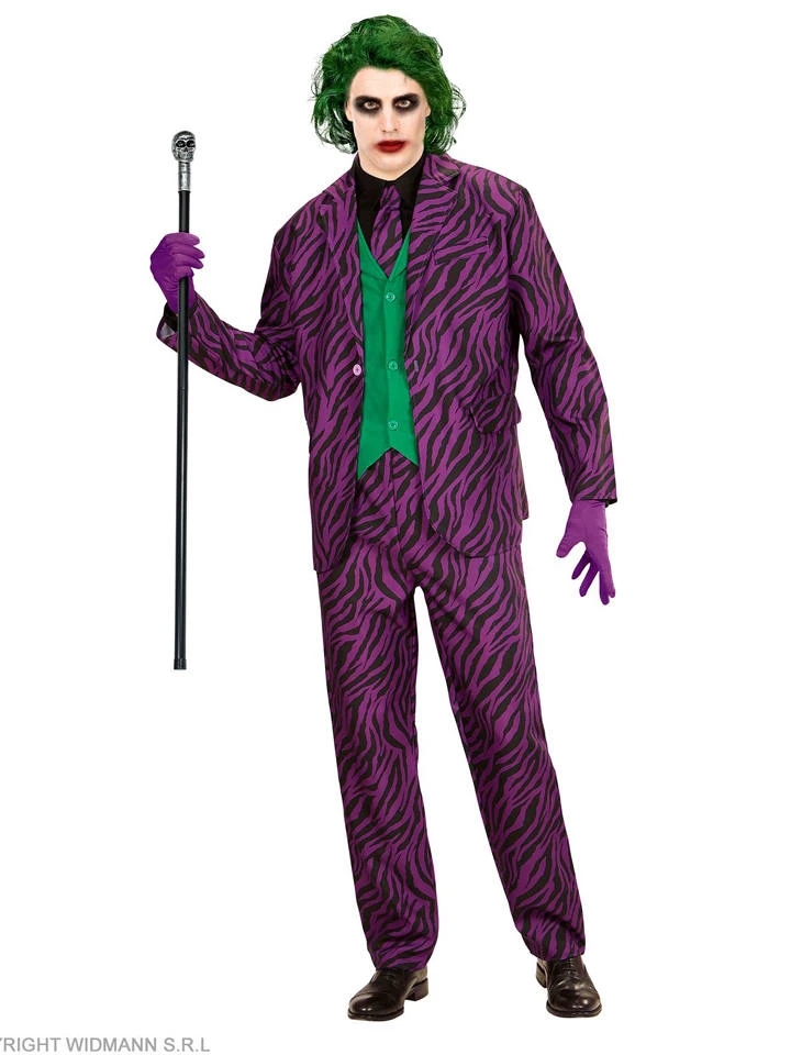 WIDMANN 3tlg. Kostüm "EVIL CLOWN" In Lila/ Schwarz 3 WIDMANN 3tlg. Kostüm "EVIL CLOWN" In Lila/ Schwarz