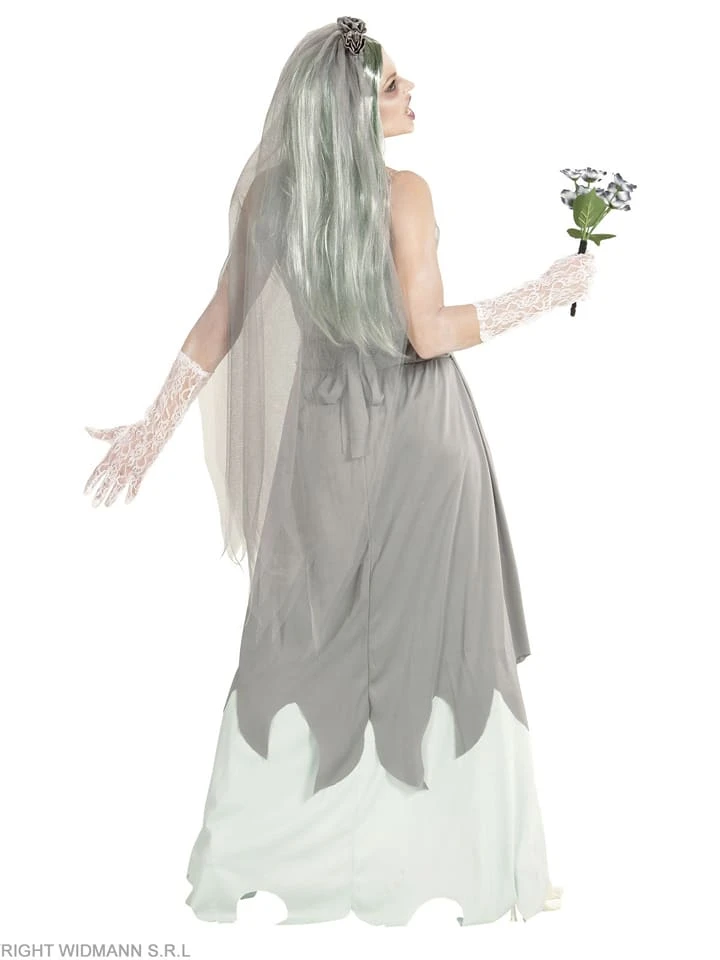 WIDMANN 3tlg. Kostüm "ZOMBIE BRAUT" In Grau 5 WIDMANN 3tlg. Kostüm "ZOMBIE BRAUT" In Grau – Bild 3