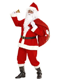 WIDMANN 9tlg. Kostüm "Super Deluxe Weihnachtmann" In Rot/ Weiß