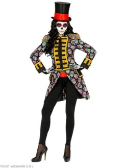 WIDMANN Kostümfrack "DIA DE LOS MUERTOS PARADEFRACK" In Schwarz/ Bunt